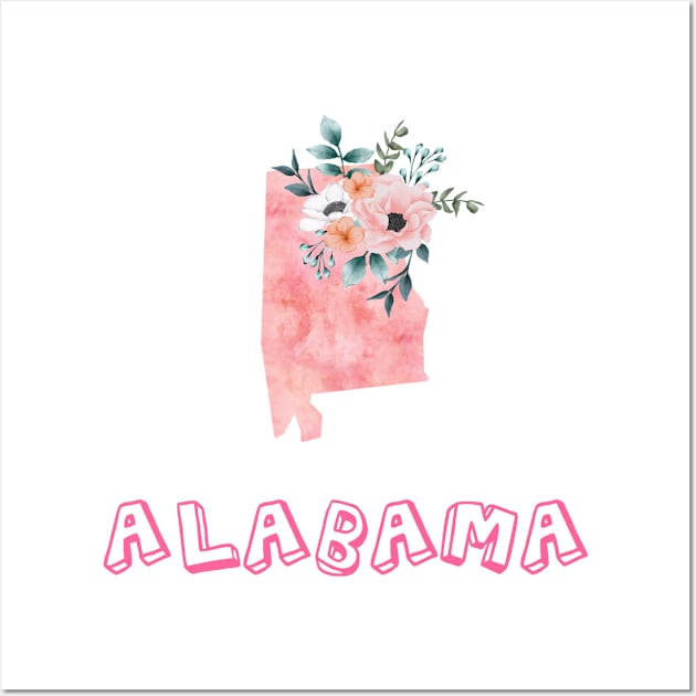 Alabama 50 States Wall Art by swagmaven